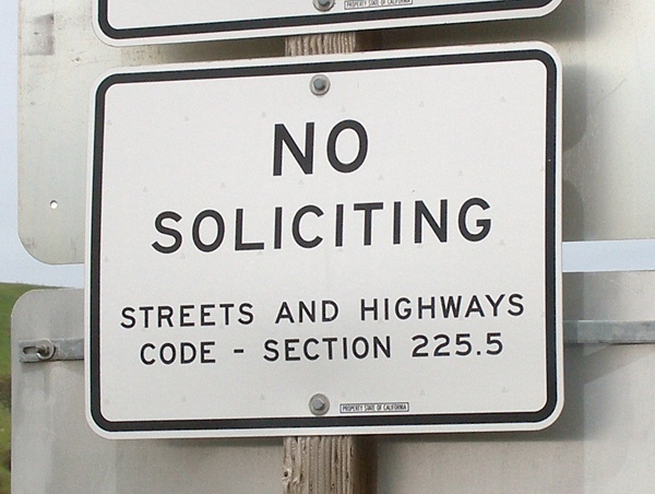 No_soliciting_rest_area_sign
